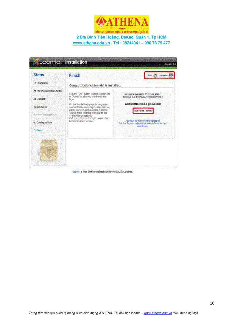 image for page Tài Liệu Tiếng Việt Sử Dụng Joomla CMS 1 5