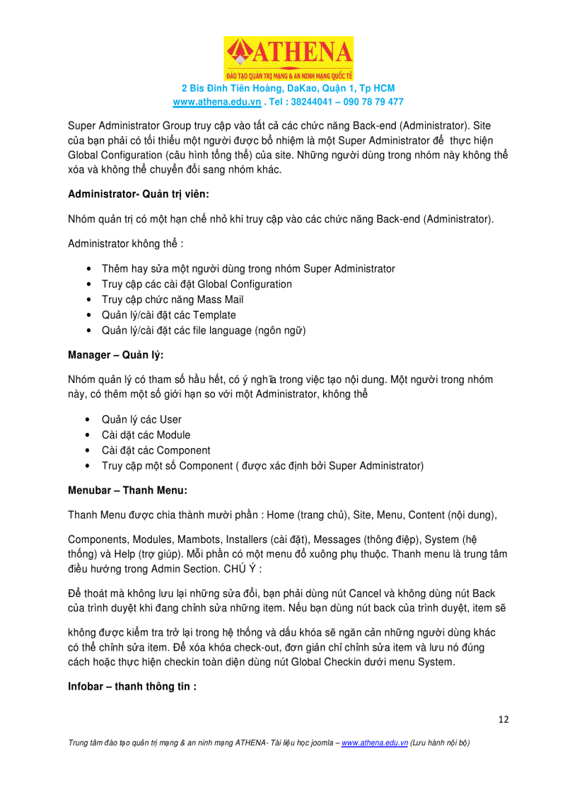 image for page Tài Liệu Tiếng Việt Sử Dụng Joomla CMS 1 5