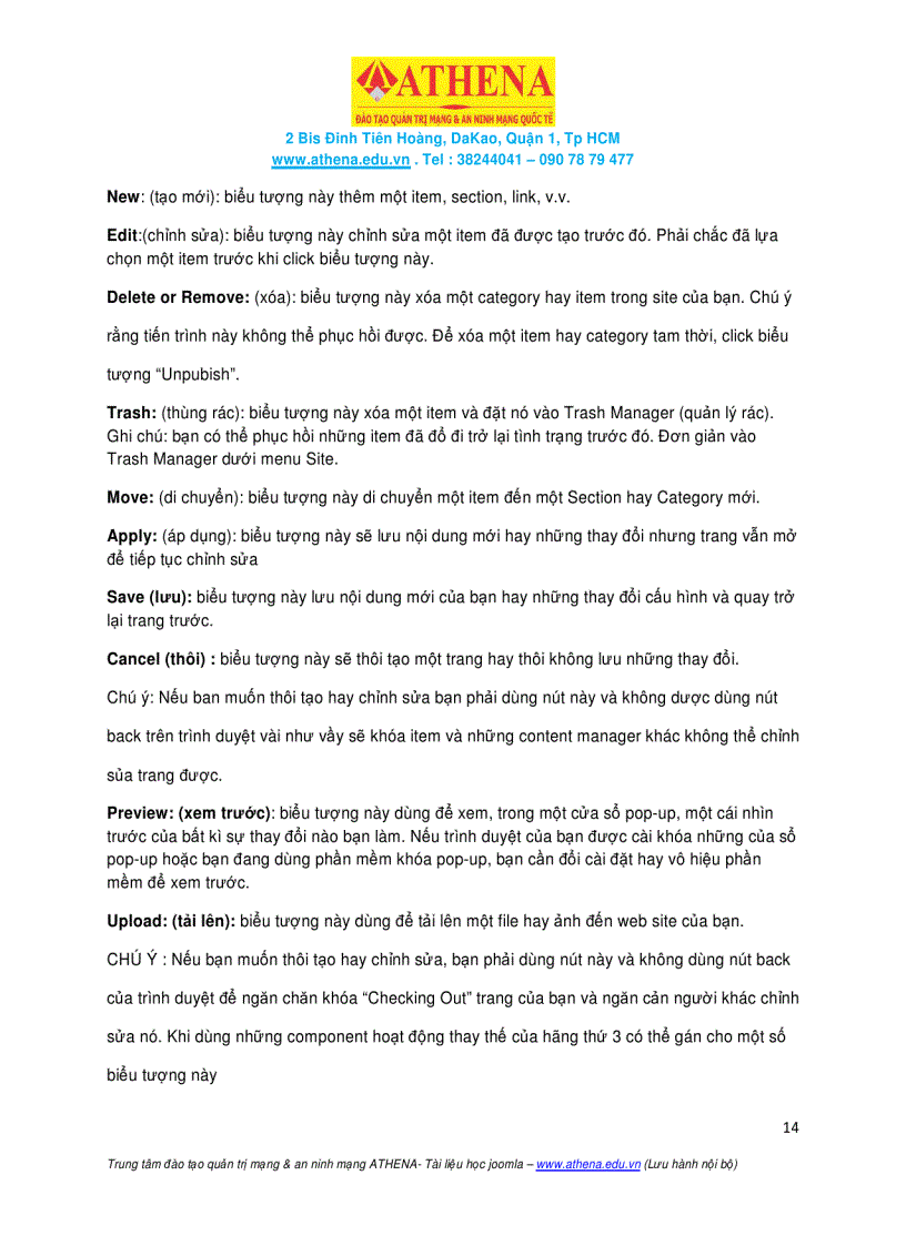 image for page Tài Liệu Tiếng Việt Sử Dụng Joomla CMS 1 5