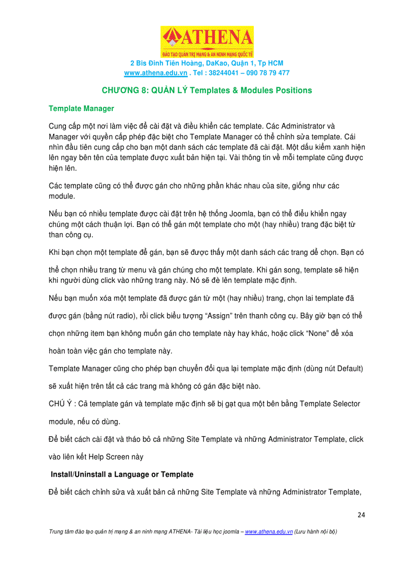 image for page Tài Liệu Tiếng Việt Sử Dụng Joomla CMS 1 5