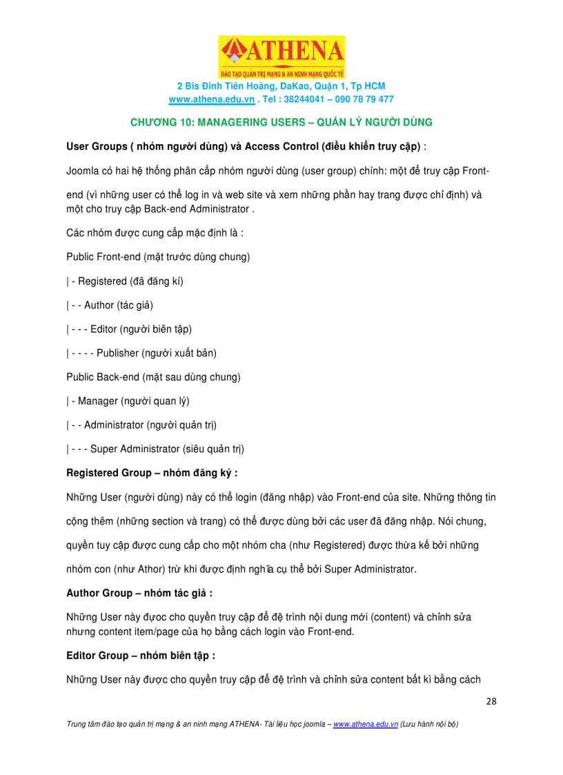 image for page Tài Liệu Tiếng Việt Sử Dụng Joomla CMS 1 5