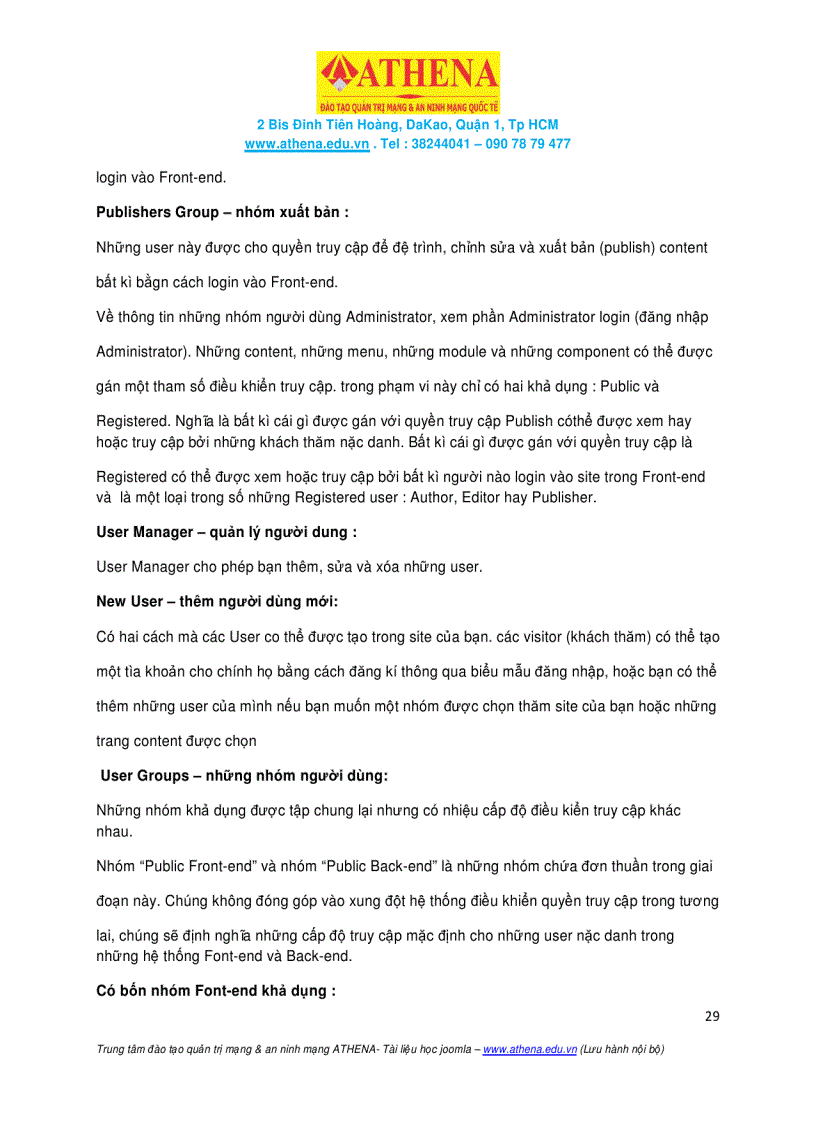 image for page Tài Liệu Tiếng Việt Sử Dụng Joomla CMS 1 5