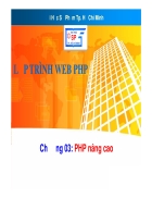 Lập Trình Web PHP cơ bản đến nâng Cao ĐH Sư Phạm 1