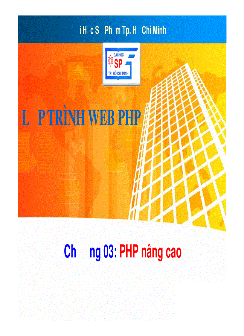 image for page Lập Trình Web PHP cơ bản đến nâng Cao ĐH Sư Phạm 1