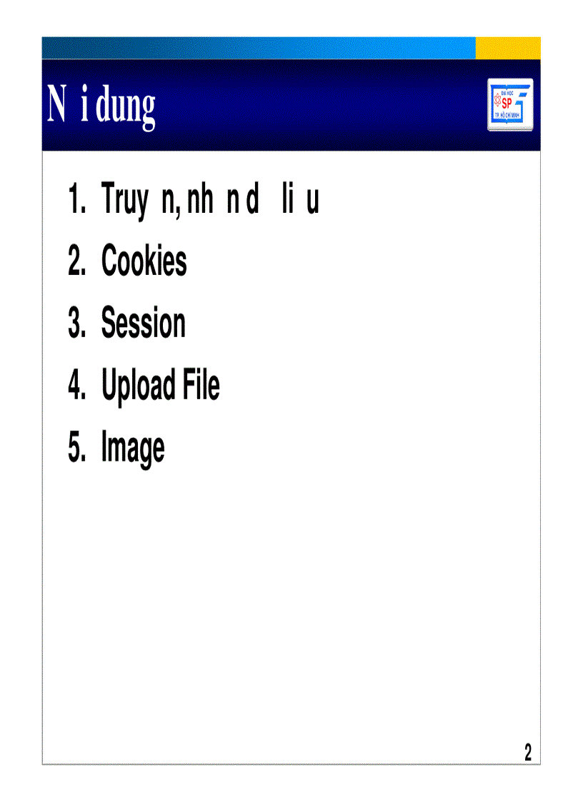image for page Lập Trình Web PHP cơ bản đến nâng Cao ĐH Sư Phạm 1