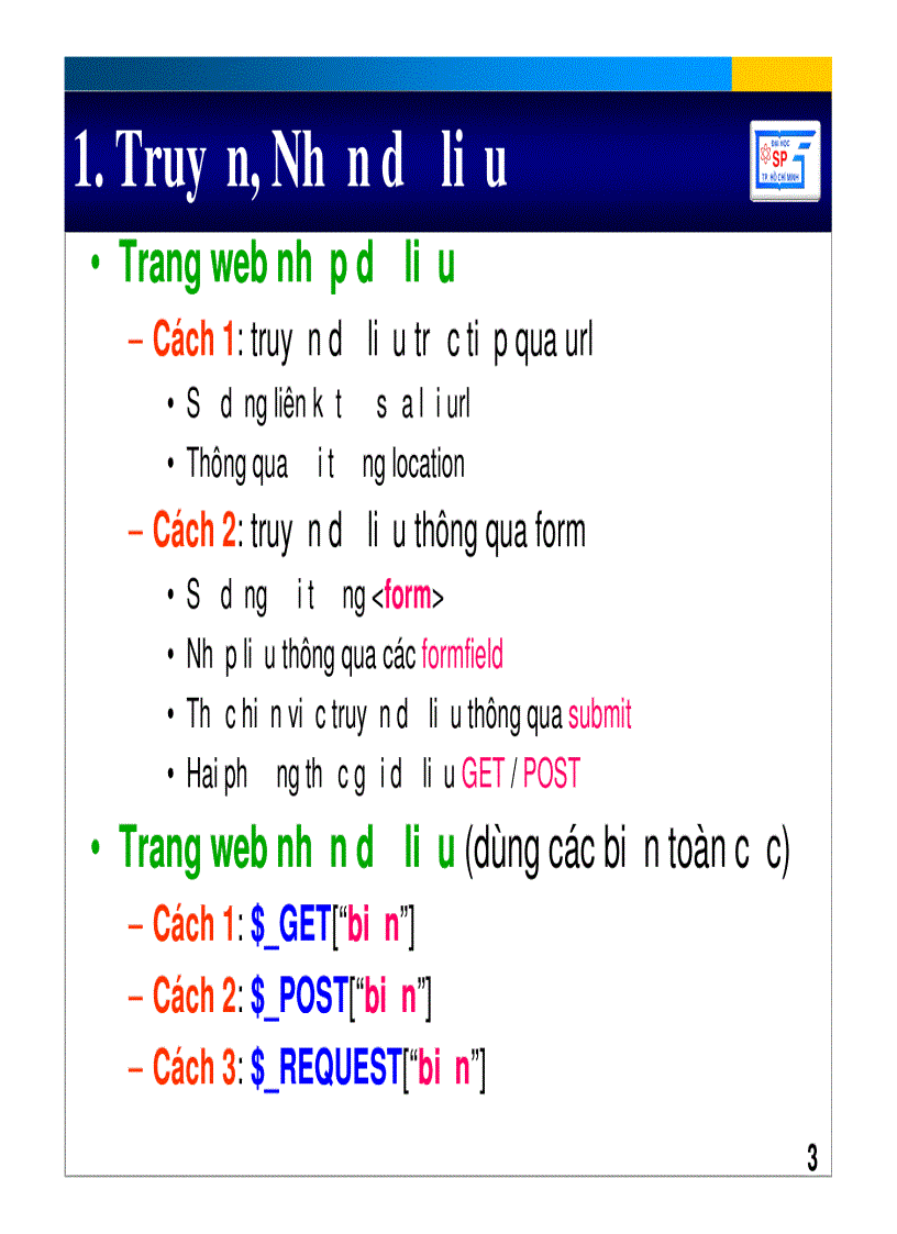 image for page Lập Trình Web PHP cơ bản đến nâng Cao ĐH Sư Phạm 1