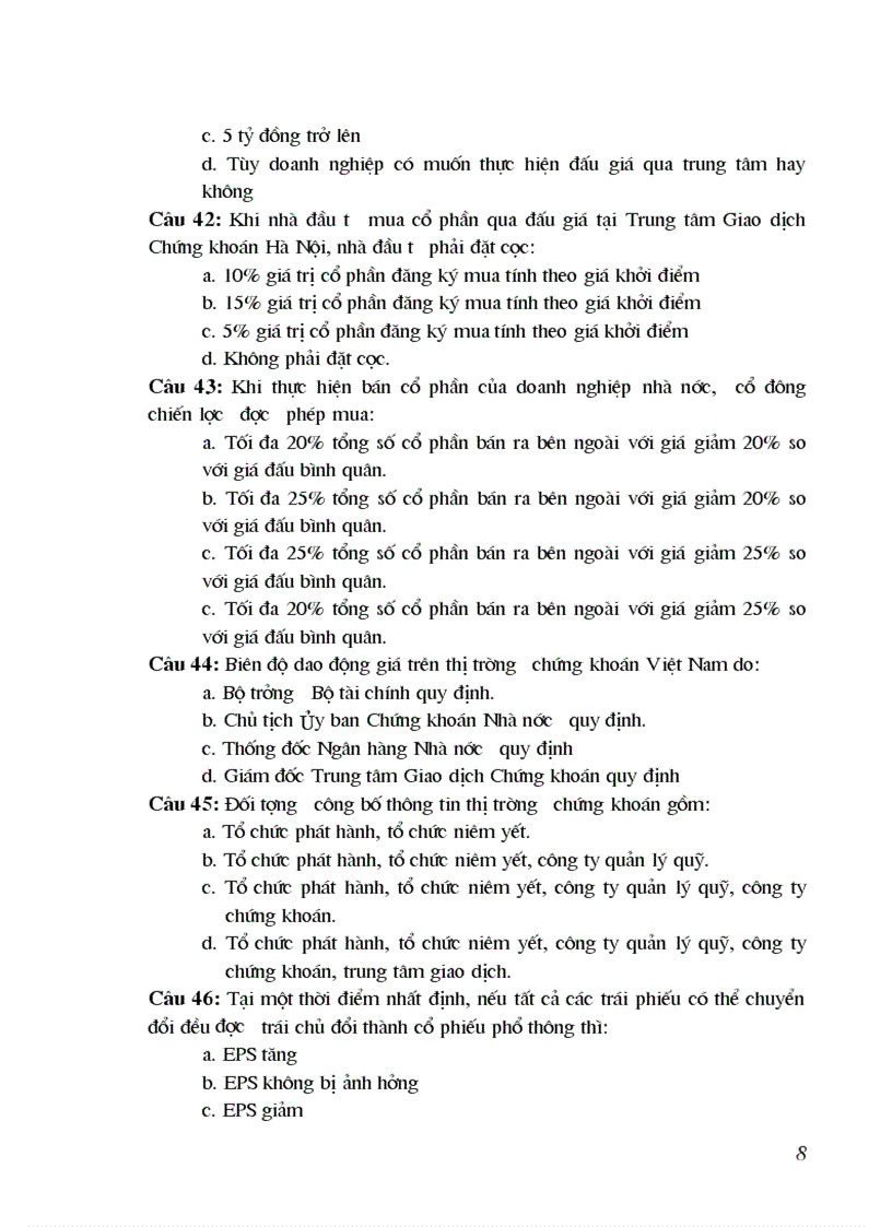 image for page 500 câu hỏi trắc nghiệm cơ bản về chứng khoán và thị trường chứng khoán