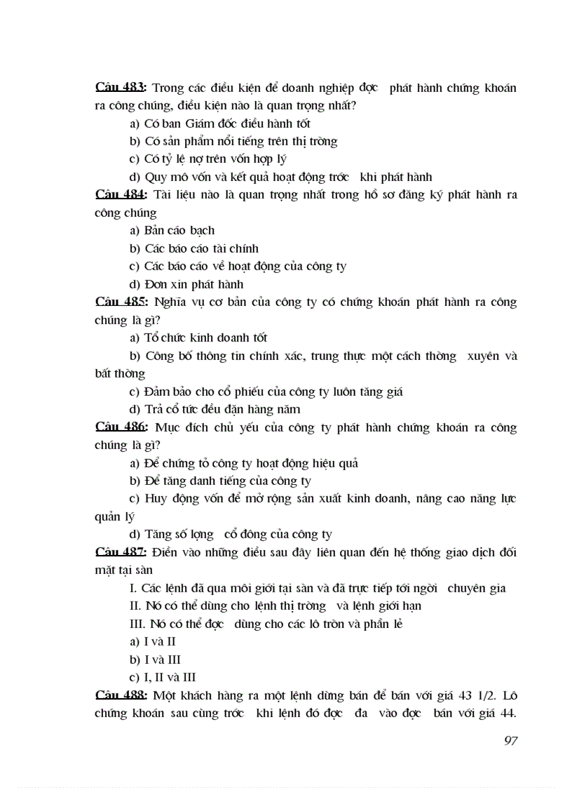 image for page 500 câu hỏi trắc nghiệm cơ bản về chứng khoán và thị trường chứng khoán