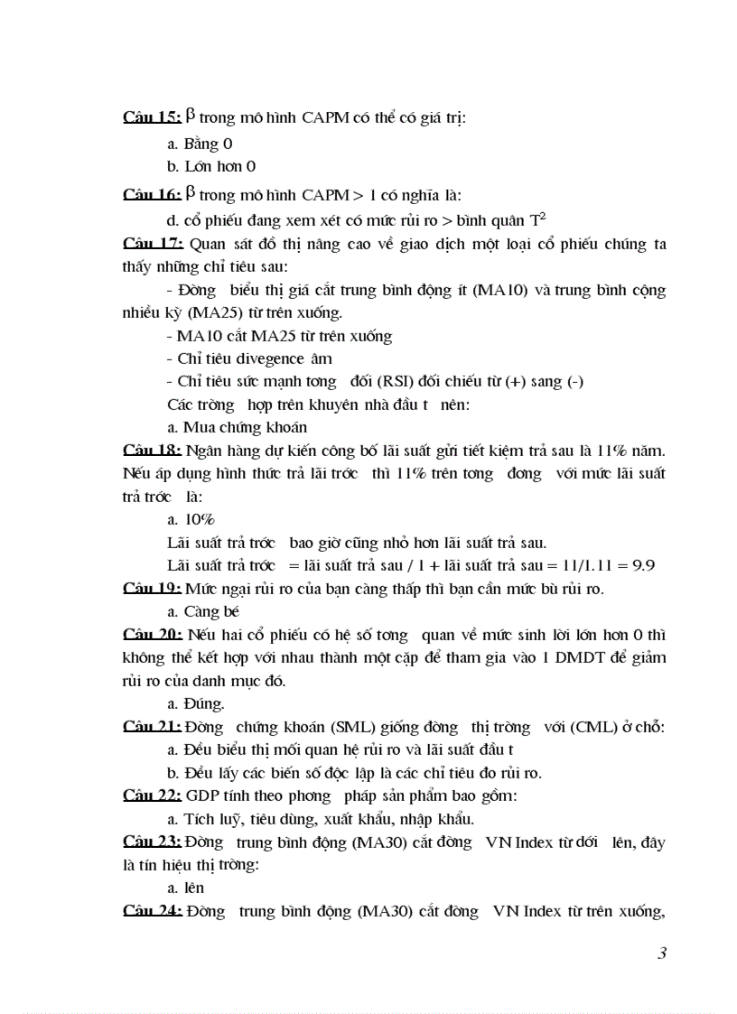 image for page 200 câu hỏi trắc nghiệm phân tích và đầu tư chứng khoán