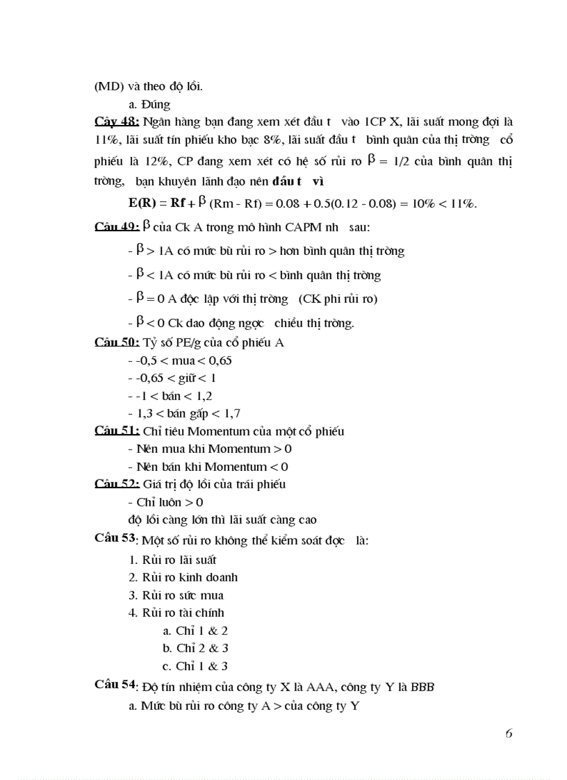 image for page 200 câu hỏi trắc nghiệm phân tích và đầu tư chứng khoán