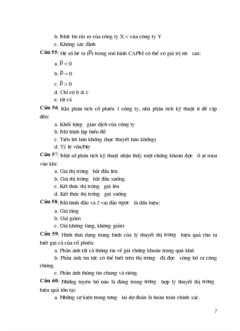 image for page 200 câu hỏi trắc nghiệm phân tích và đầu tư chứng khoán