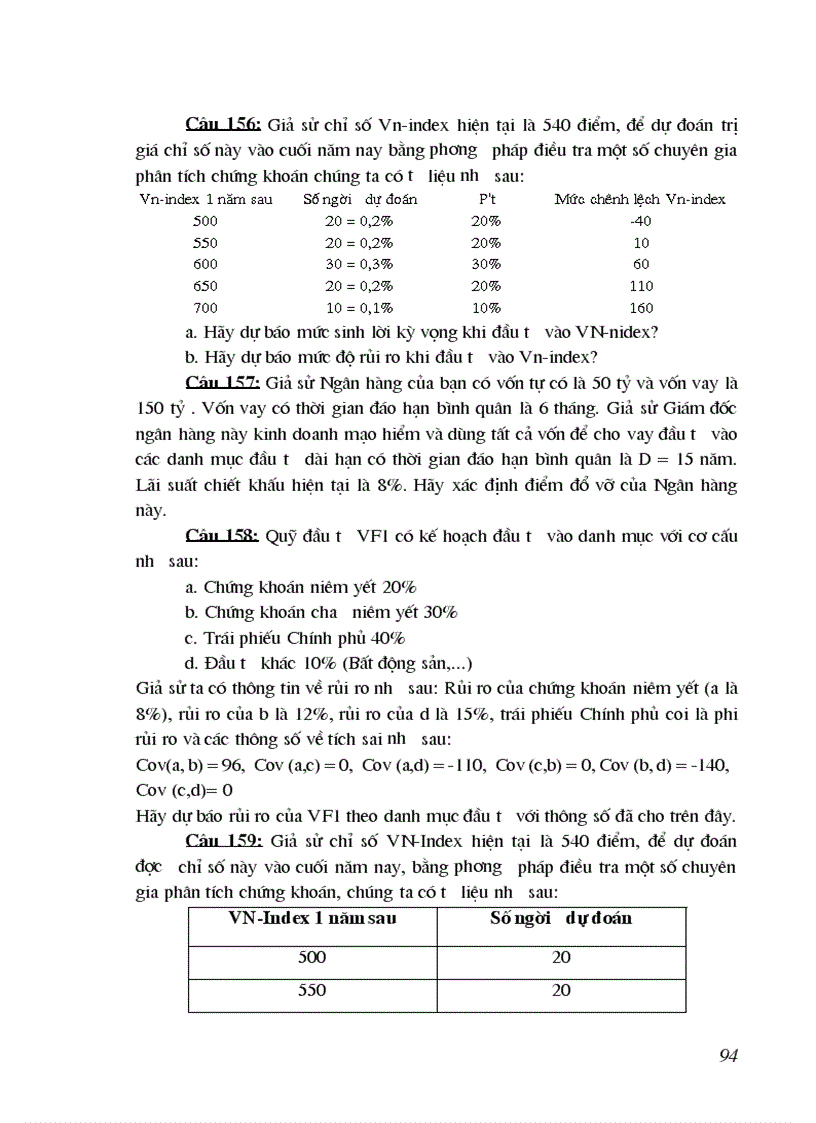 image for page 200 câu hỏi trắc nghiệm phân tích và đầu tư chứng khoán
