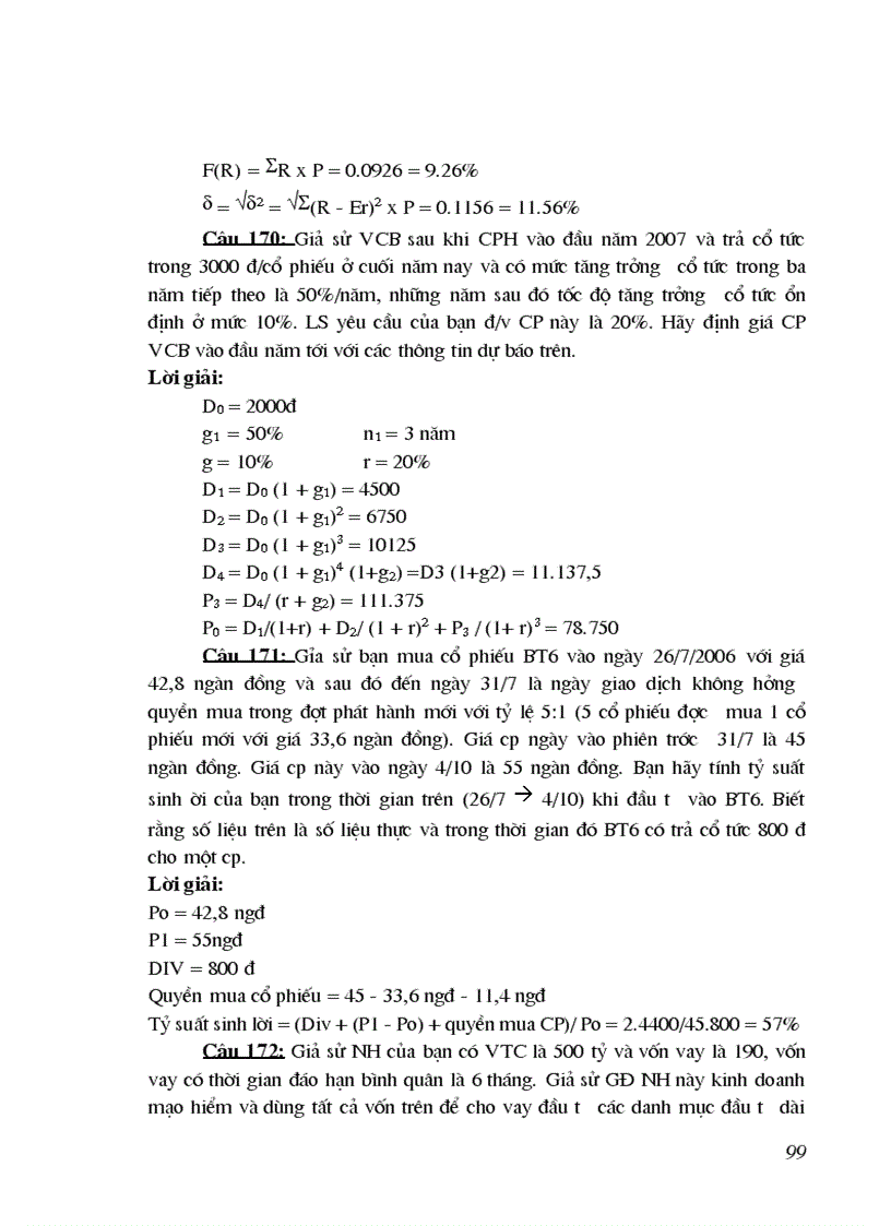 image for page 200 câu hỏi trắc nghiệm phân tích và đầu tư chứng khoán