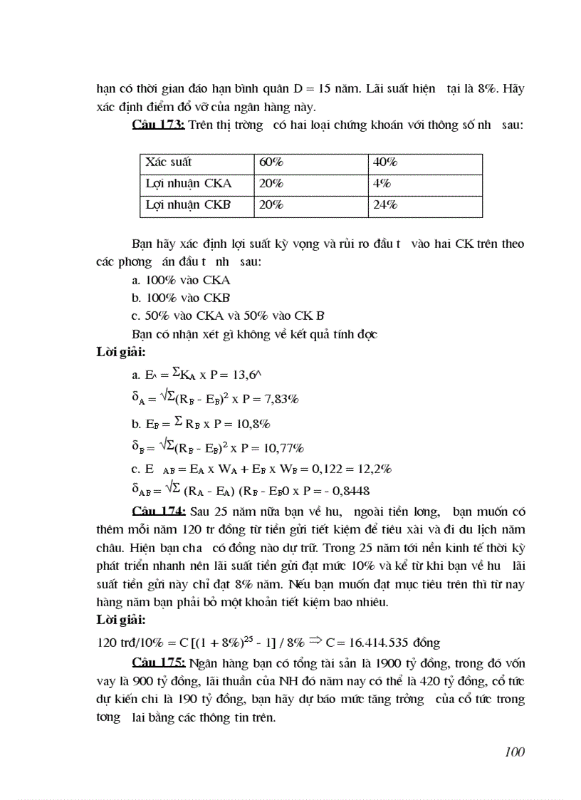 image for page 200 câu hỏi trắc nghiệm phân tích và đầu tư chứng khoán