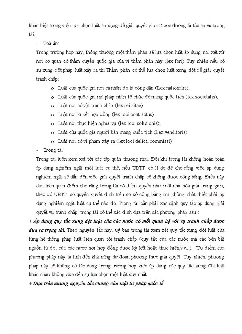 image for page Luật áp dụng đối với thoả thuận trọng tài