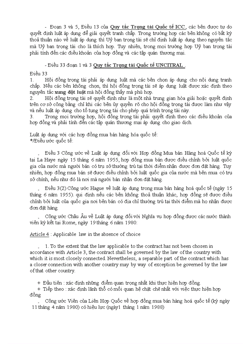 image for page Luật áp dụng đối với thoả thuận trọng tài