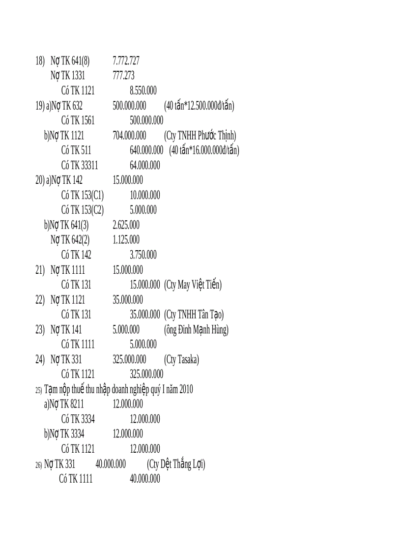 image for page Bài tập Kế toán tài chính Hình thức nhật ký chung