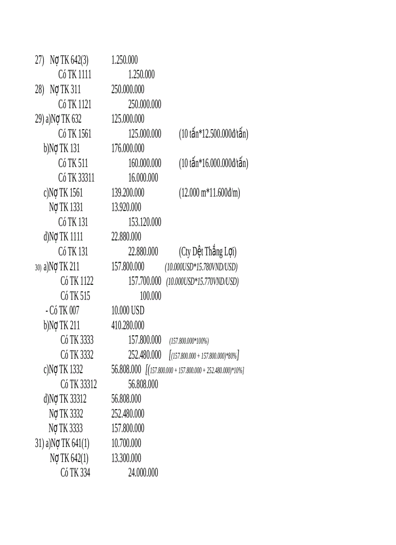 image for page Bài tập Kế toán tài chính Hình thức nhật ký chung