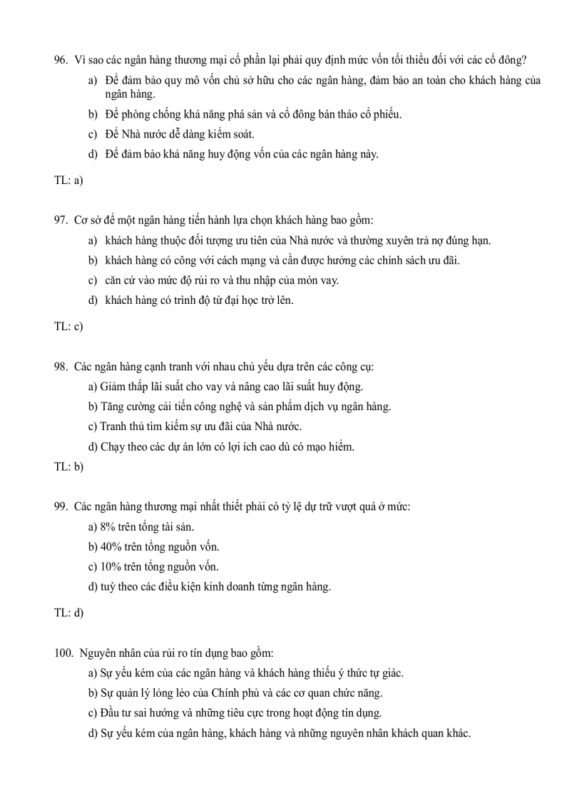 image for page Bộ đề thi hết môn lý thuyết tài chính tiền tệ cả đáp án