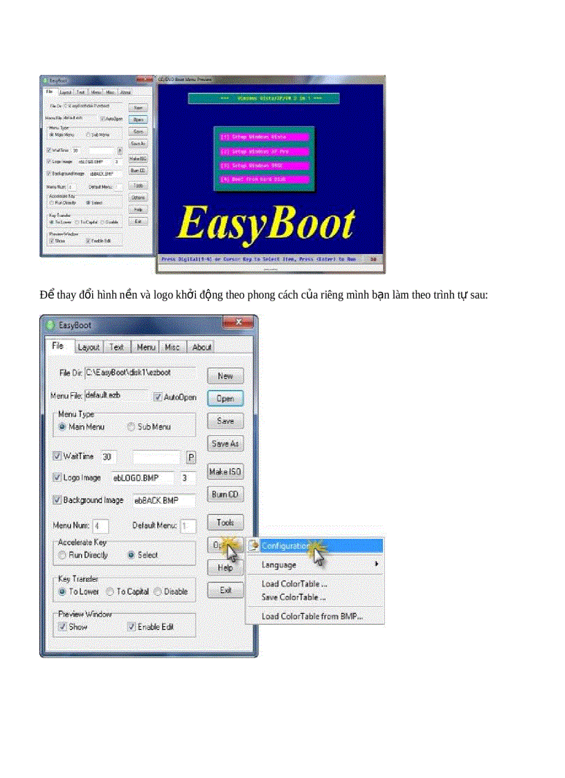image for page Hướng dẫn tạo đĩa Multi boot Setup Windows 7 Setup Windows XP Hiren s Boot