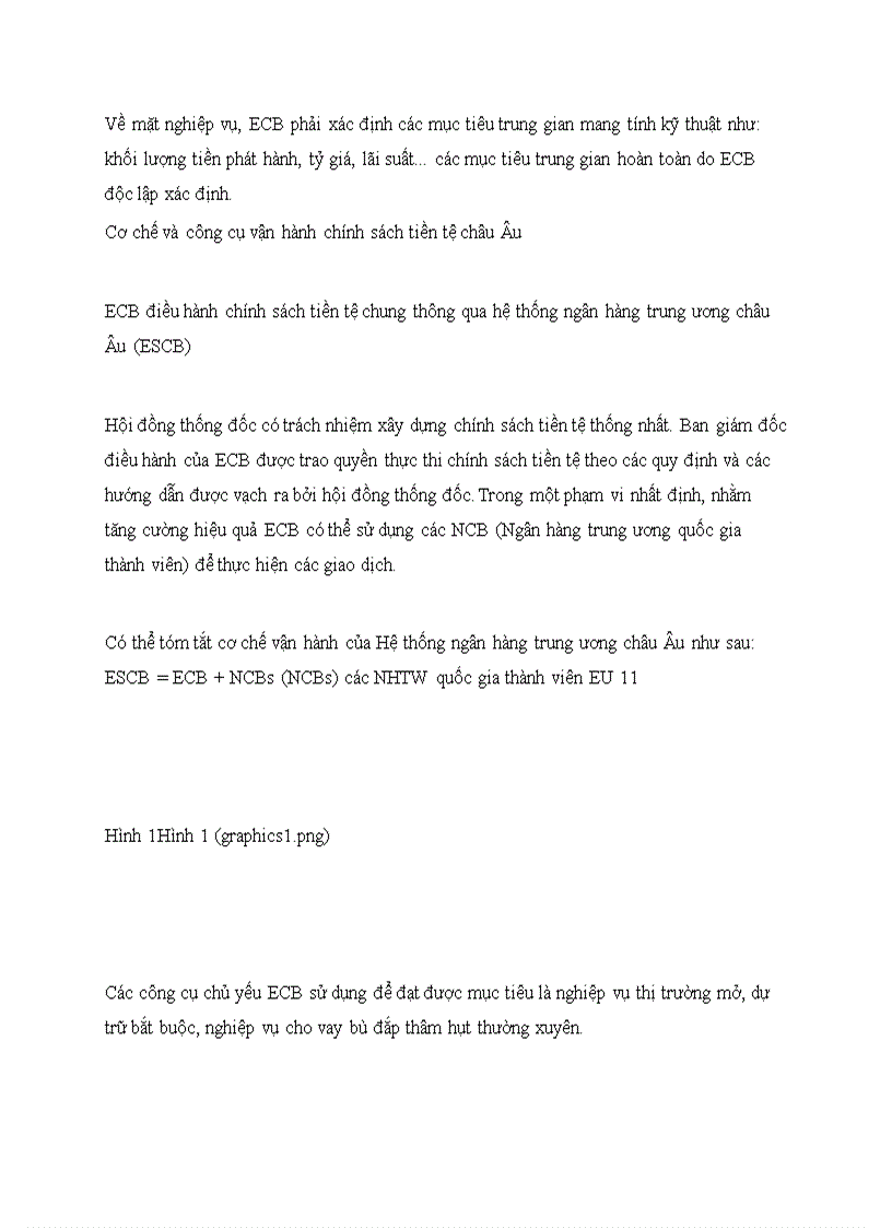 image for page Chính sách của liên minh tiền tệ Châu Âu 1