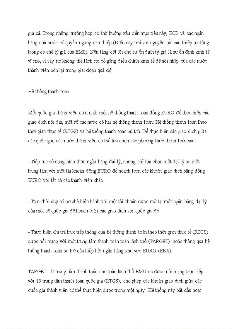 image for page Chính sách của liên minh tiền tệ Châu Âu 1