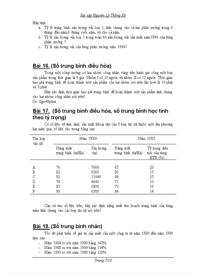 image for page Bài tập nguyên lý thống kê