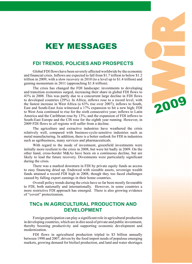 image for page Báo cáo đầu tư quốc tế năm 2009 World Invesment Report 2009