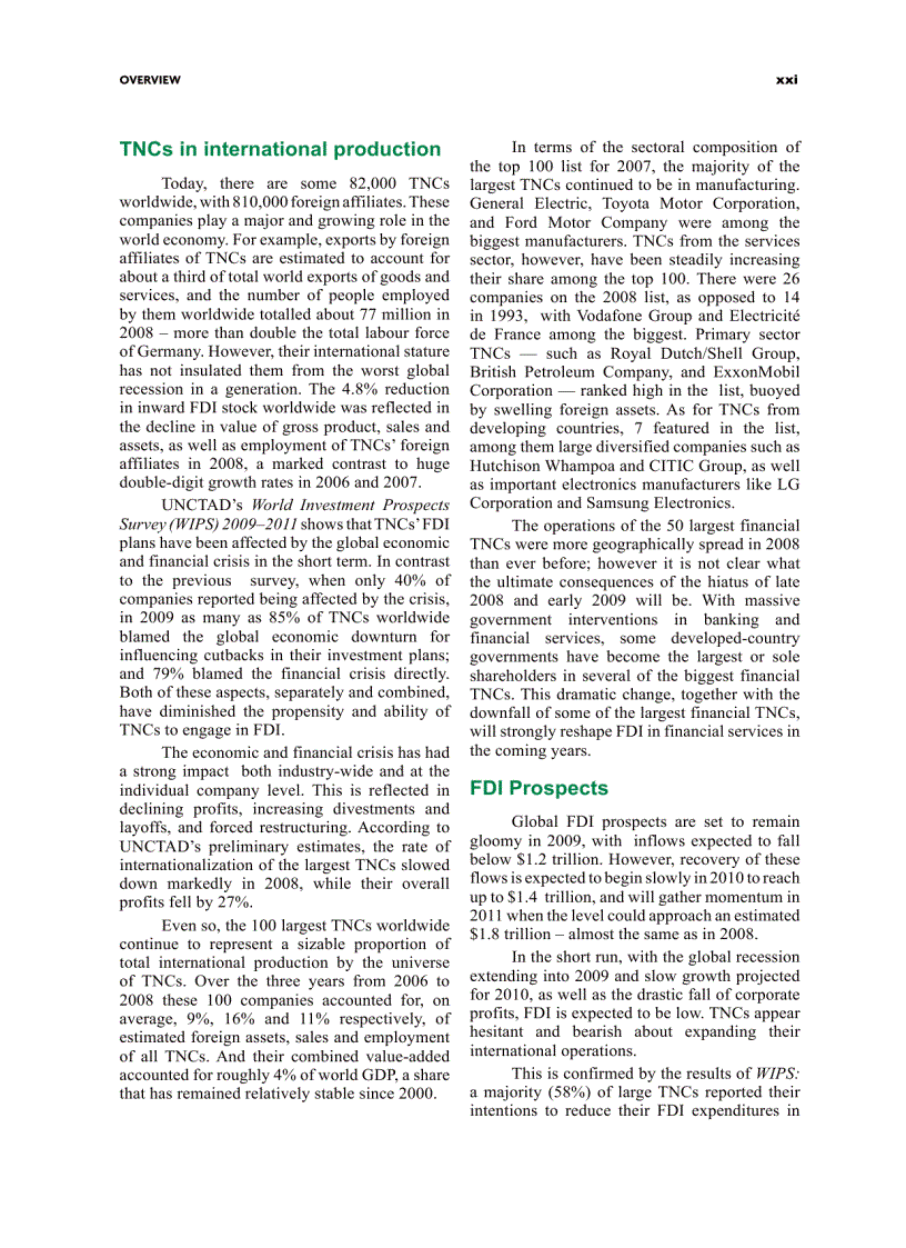 image for page Báo cáo đầu tư quốc tế năm 2009 World Invesment Report 2009