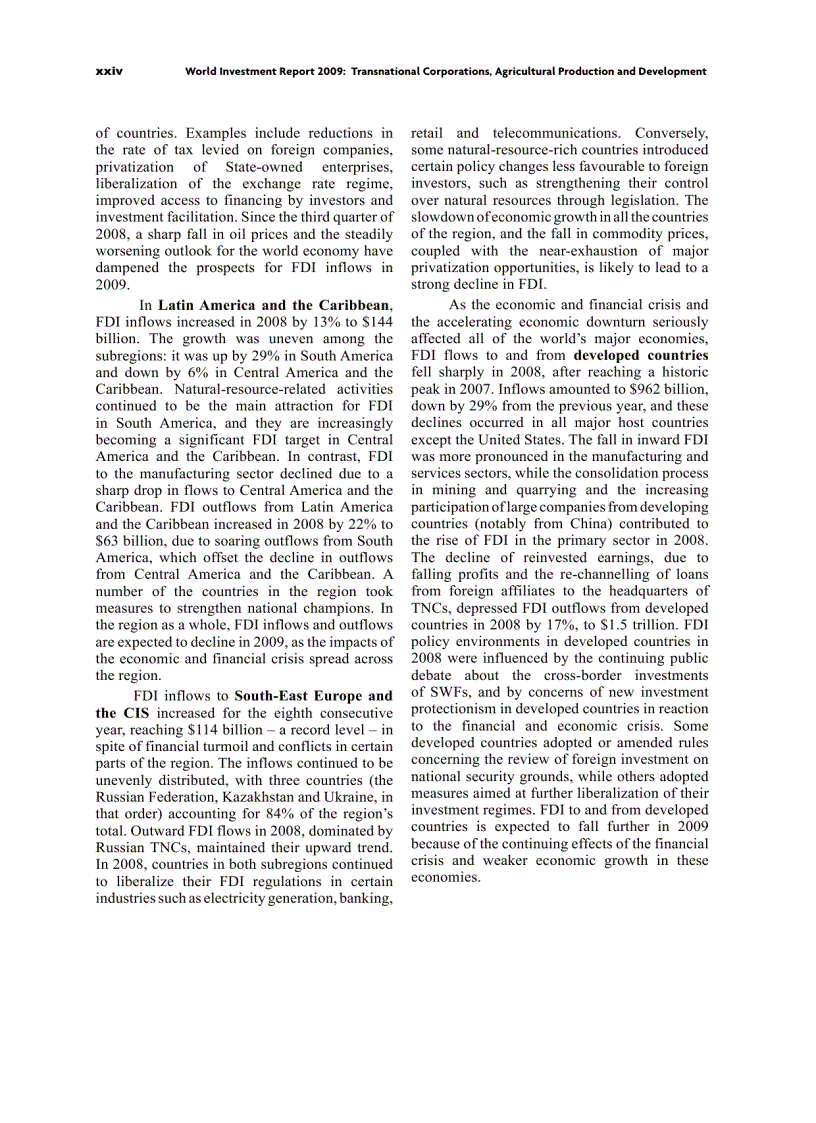 image for page Báo cáo đầu tư quốc tế năm 2009 World Invesment Report 2009