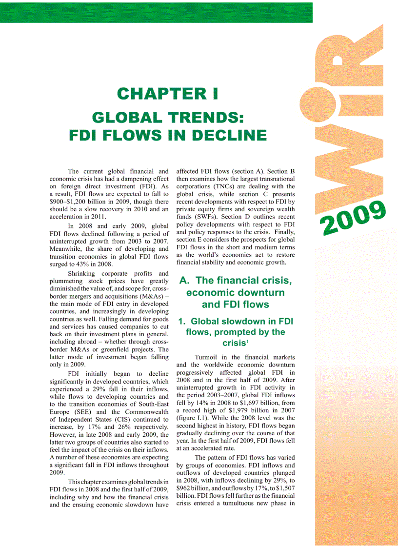 image for page Báo cáo đầu tư quốc tế năm 2009 World Invesment Report 2009