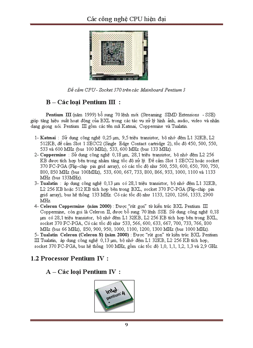 image for page Các công nghệ CPU hiện đại