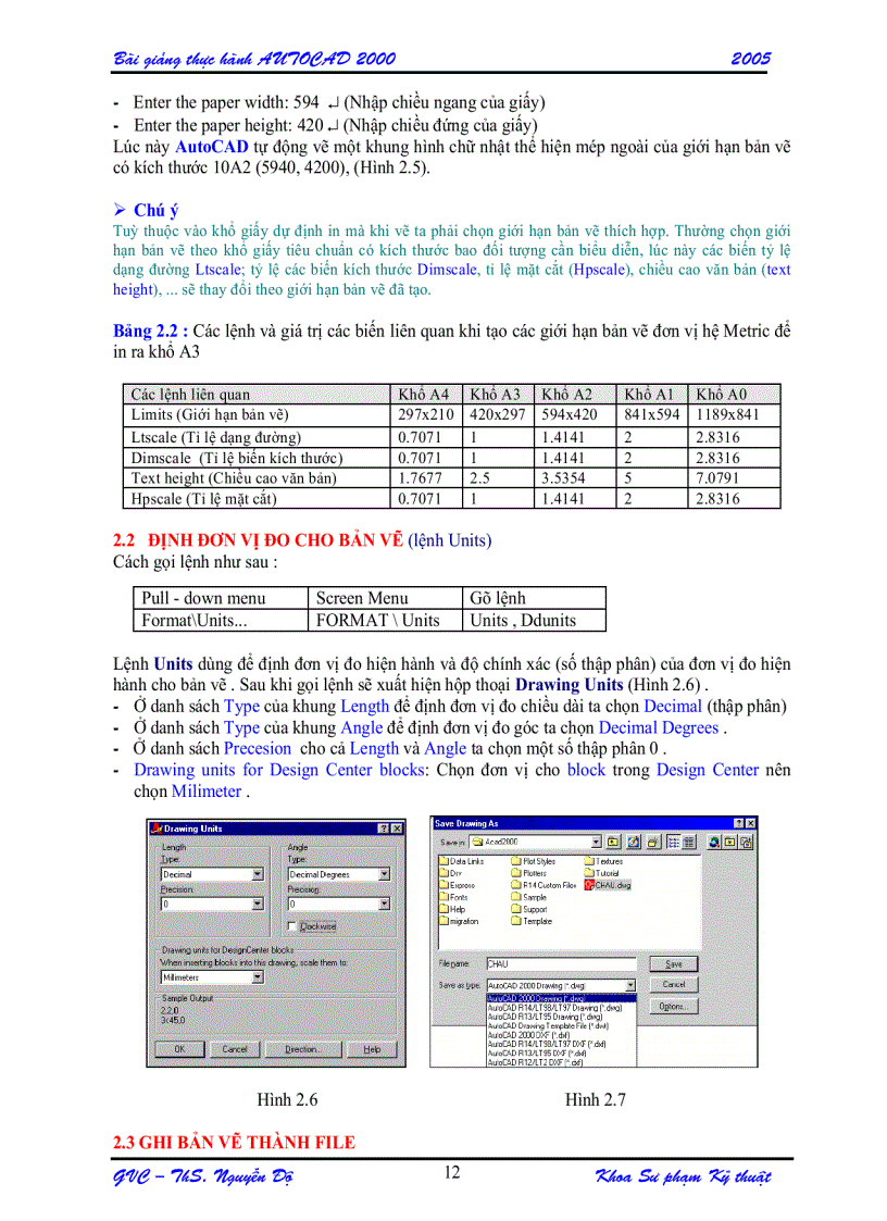 image for page Giáo trình bài giảng Autocad 2000 Đại Học Bách khoa