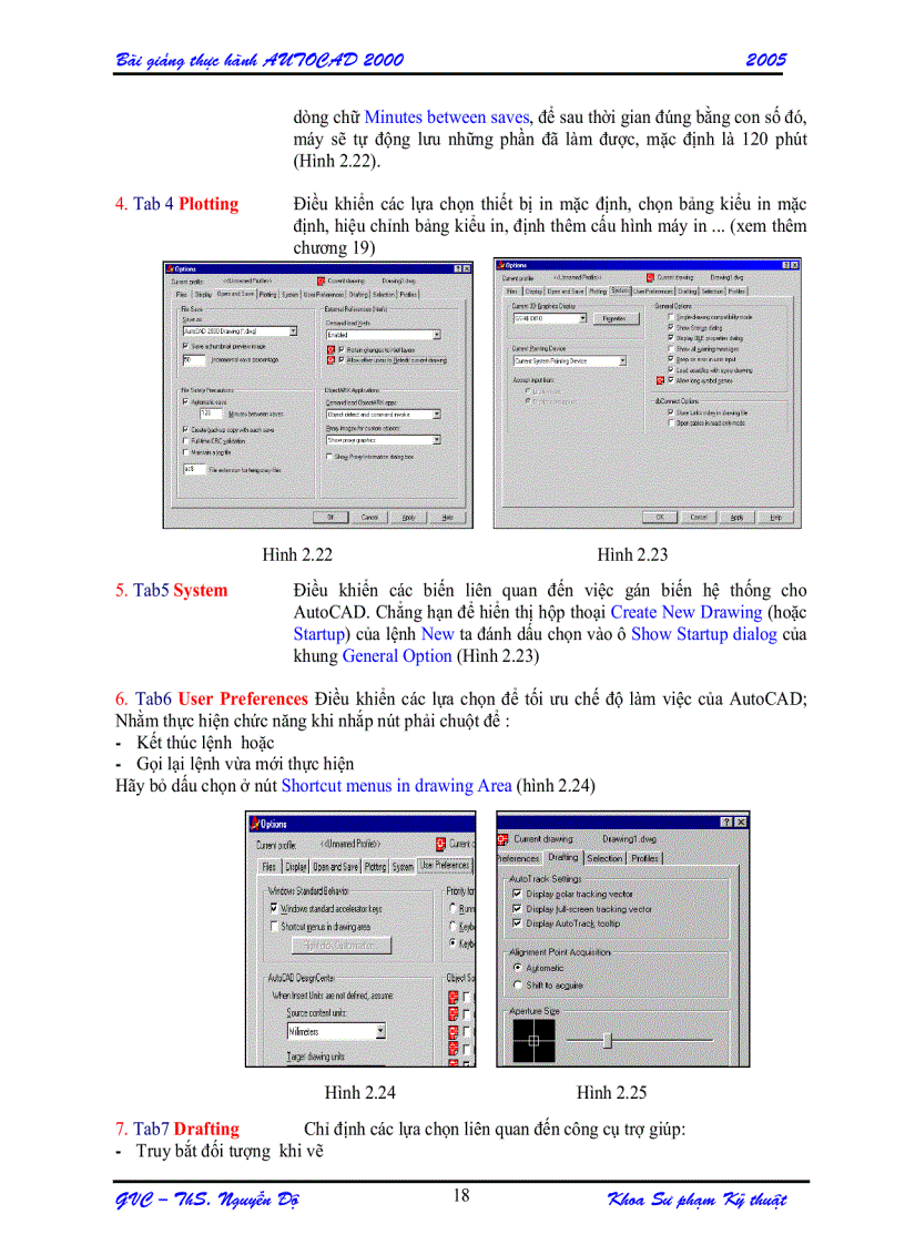image for page Giáo trình bài giảng Autocad 2000 Đại Học Bách khoa