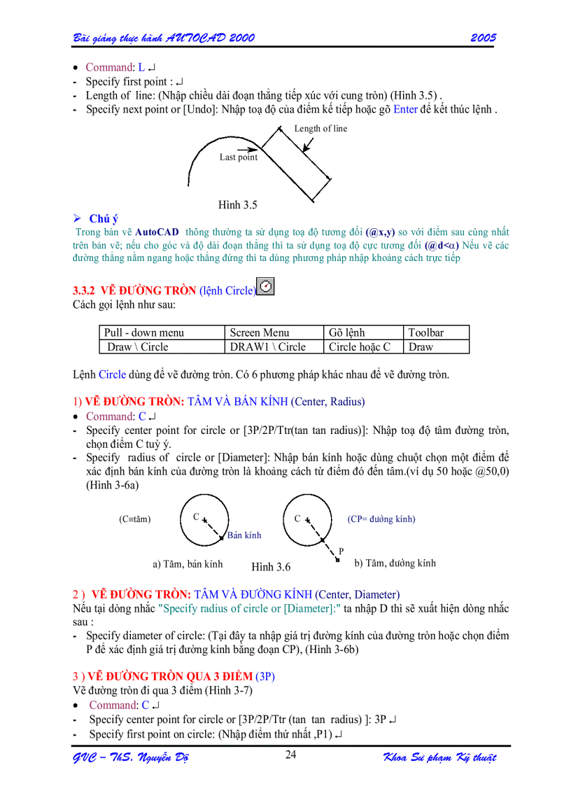 image for page Giáo trình bài giảng Autocad 2000 Đại Học Bách khoa