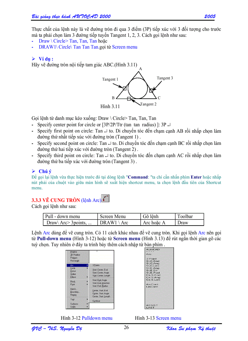 image for page Giáo trình bài giảng Autocad 2000 Đại Học Bách khoa
