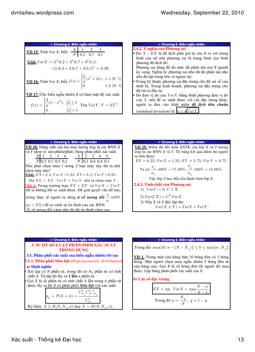 image for page Slides Xác Suất Thống Kê ĐH Công Nghiệp Tp HCM