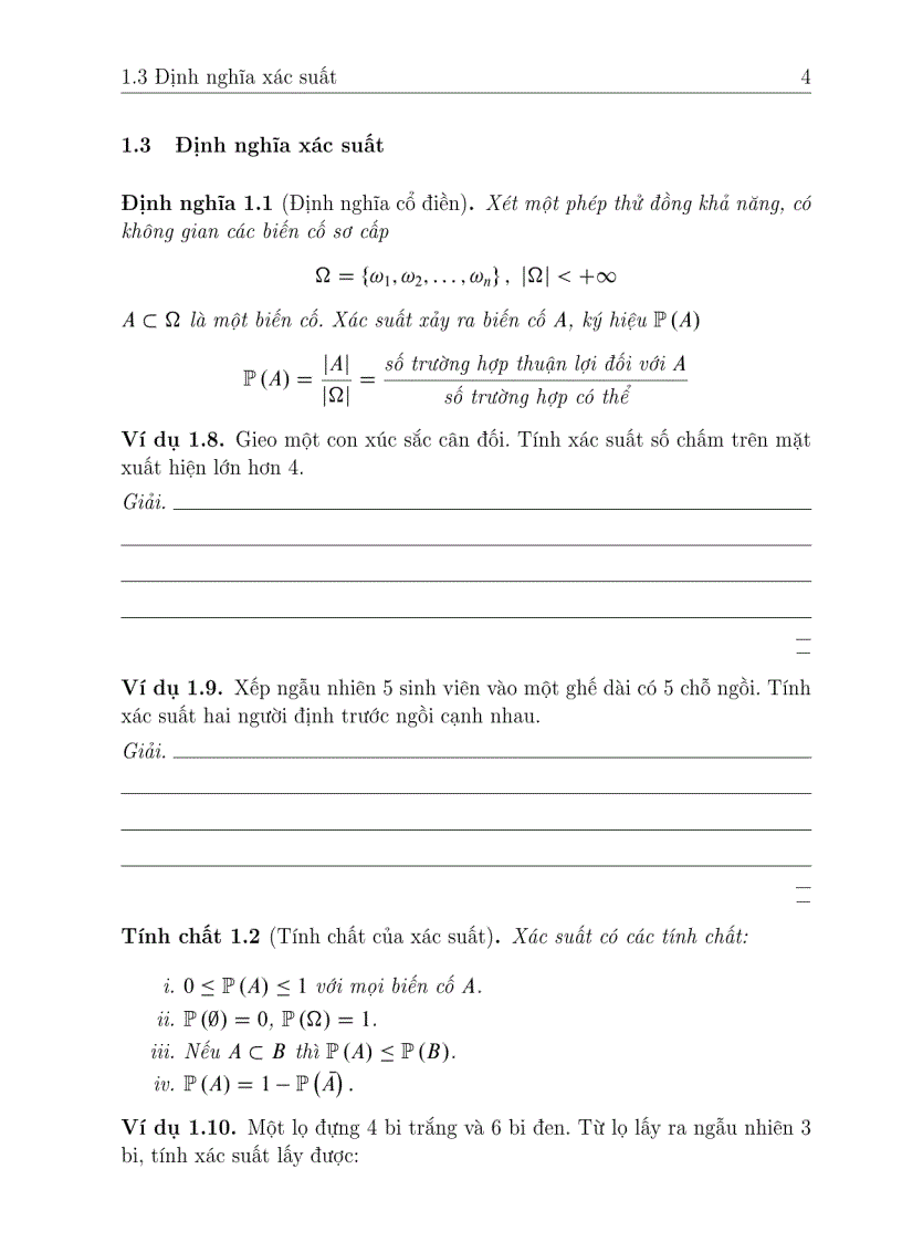 image for page Giáo trình Xác Suất Thống kê ĐH Công Nghiệp