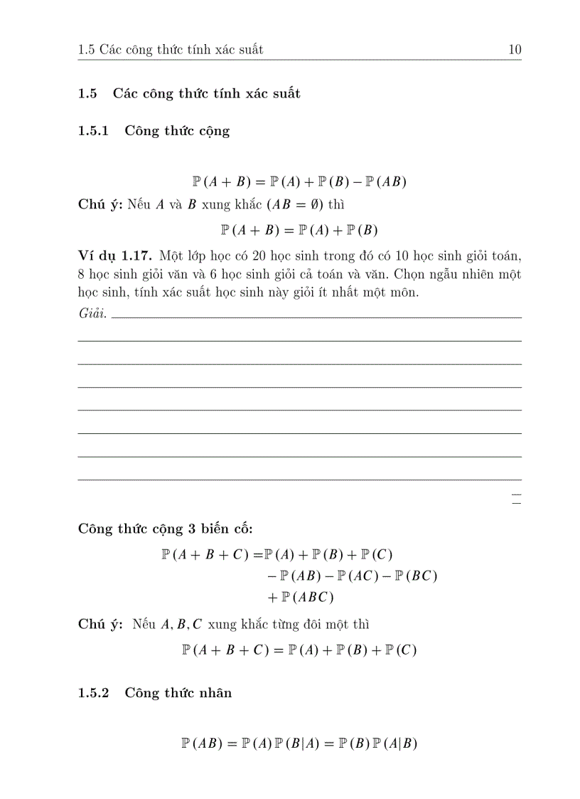 image for page Giáo trình Xác Suất Thống kê ĐH Công Nghiệp