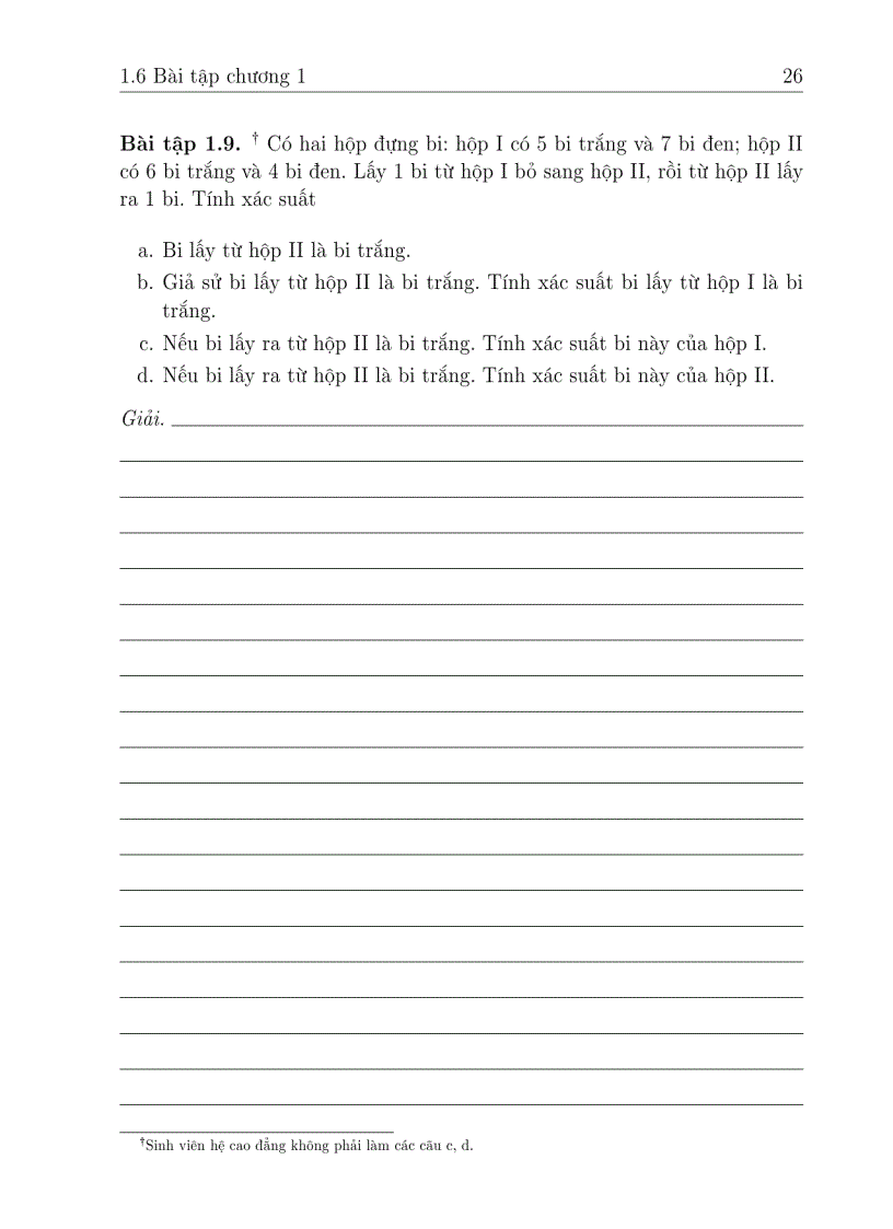 image for page Giáo trình Xác Suất Thống kê ĐH Công Nghiệp