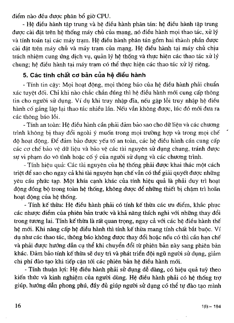 image for page Giáo trình nguyên lý hệ điều hành