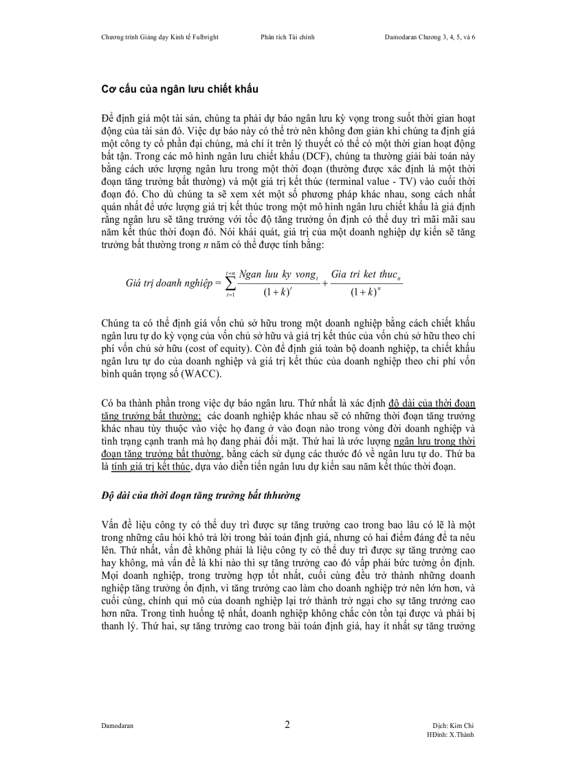 image for page Chương trình Giảng dạy Kinh tế Fulbright Niên khoá 2007 2008 Phân tích Tài Chính