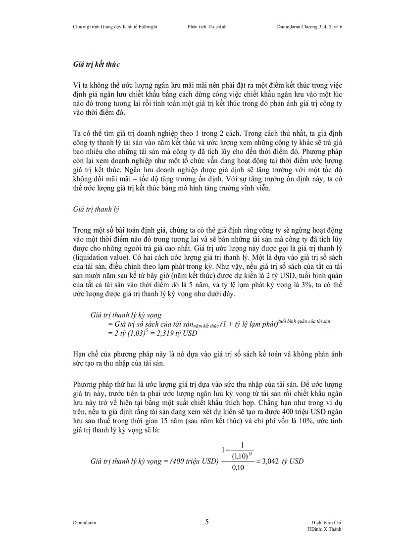 image for page Chương trình Giảng dạy Kinh tế Fulbright Niên khoá 2007 2008 Phân tích Tài Chính