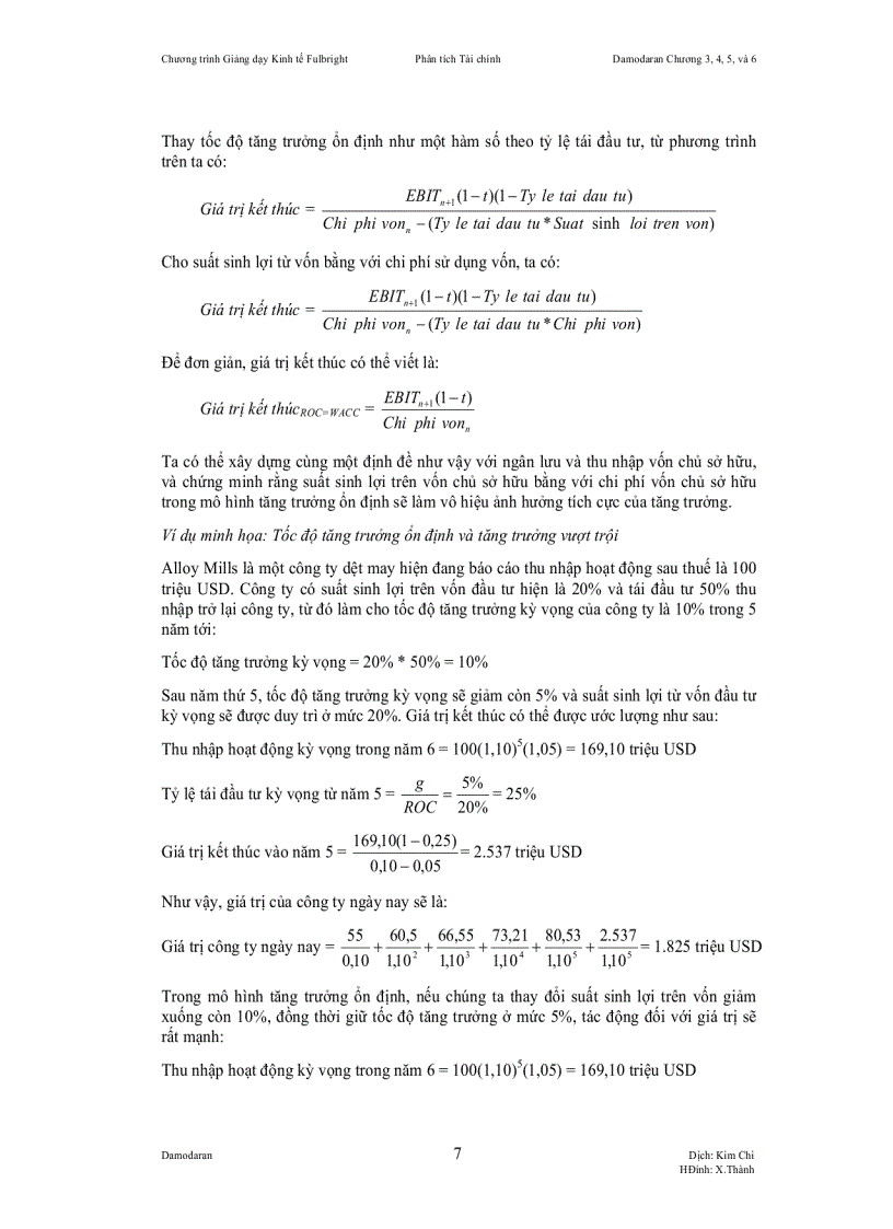 image for page Chương trình Giảng dạy Kinh tế Fulbright Niên khoá 2007 2008 Phân tích Tài Chính