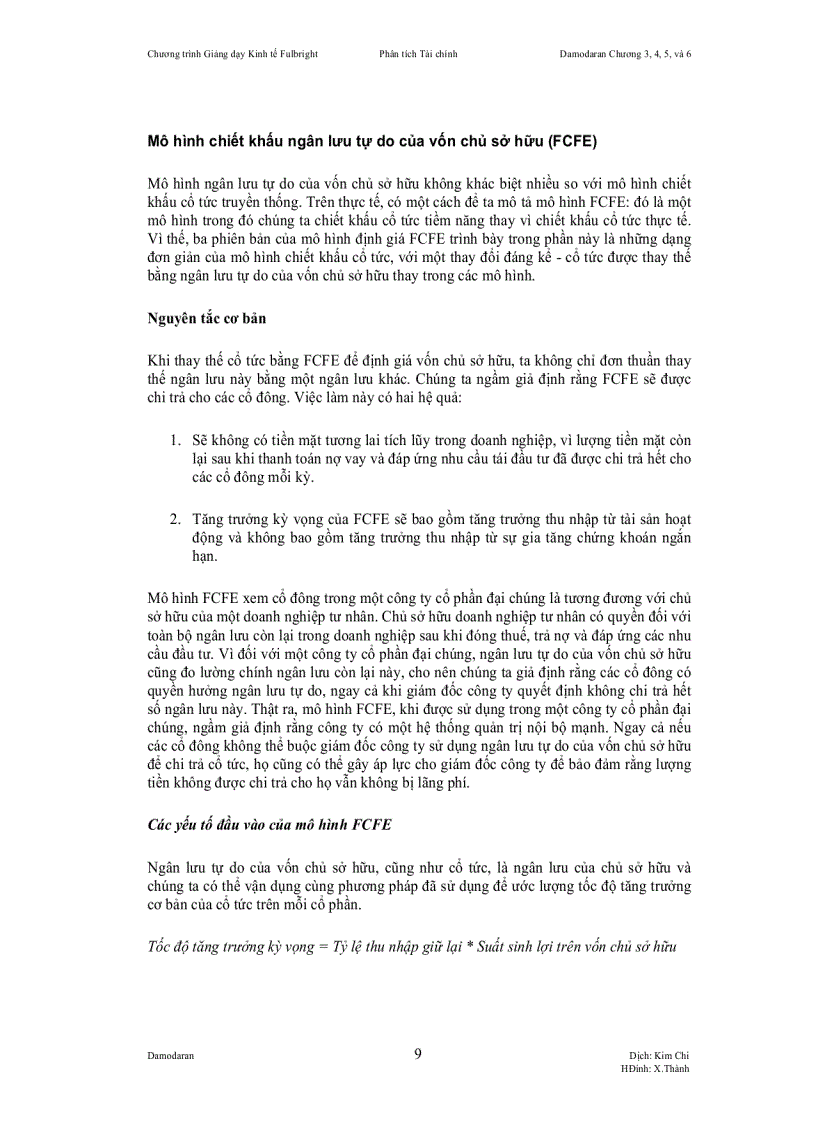 image for page Chương trình Giảng dạy Kinh tế Fulbright Niên khoá 2007 2008 Phân tích Tài Chính