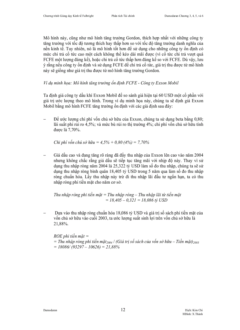 image for page Chương trình Giảng dạy Kinh tế Fulbright Niên khoá 2007 2008 Phân tích Tài Chính