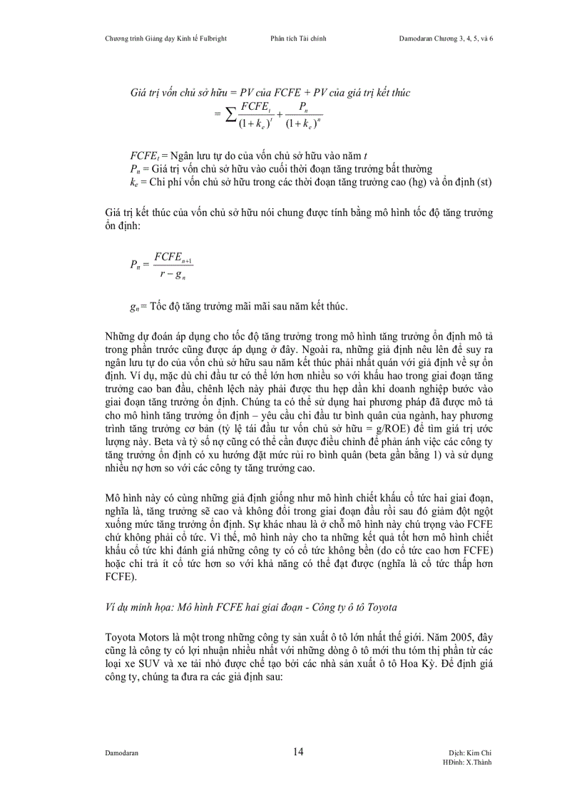 image for page Chương trình Giảng dạy Kinh tế Fulbright Niên khoá 2007 2008 Phân tích Tài Chính