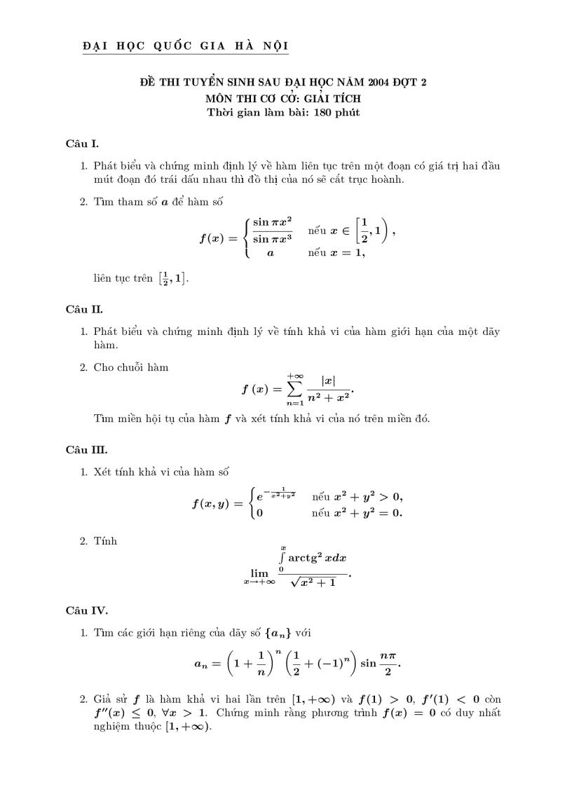 image for page Đề thi cao học toán từ 1998 đến 2008