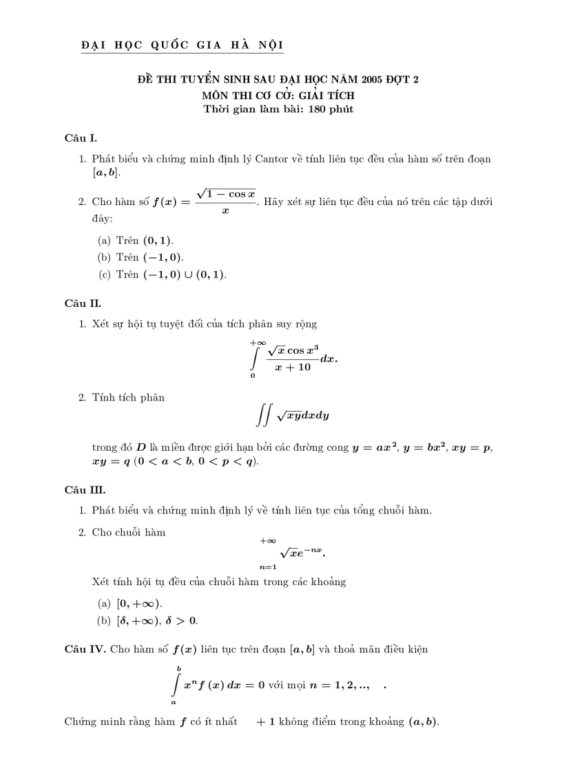 image for page Đề thi cao học toán từ 1998 đến 2008