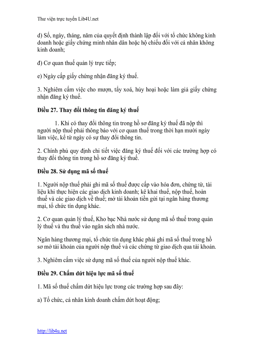 image for page Luật quản lý thuế 2006